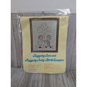 Raggedy Ann & Andy Birth Sampler Kit By Tobin